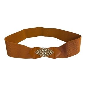 Women’s Belt Rhinestone Elastic Bow Waist Belts For Ladies NWOT